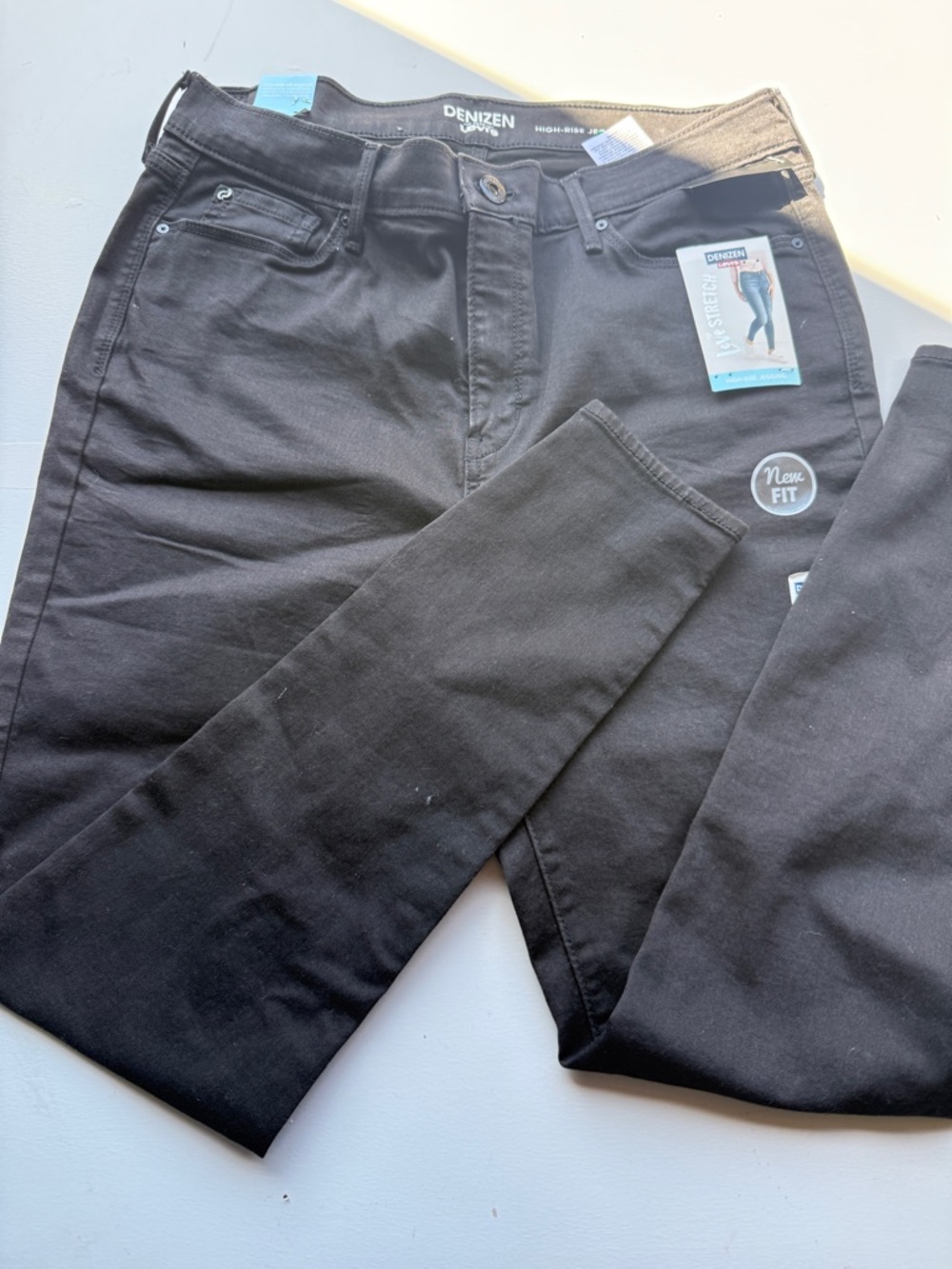 Levis high rise jeggings Black Slim 16/17 Stretch Jeans NWT stretch new A11